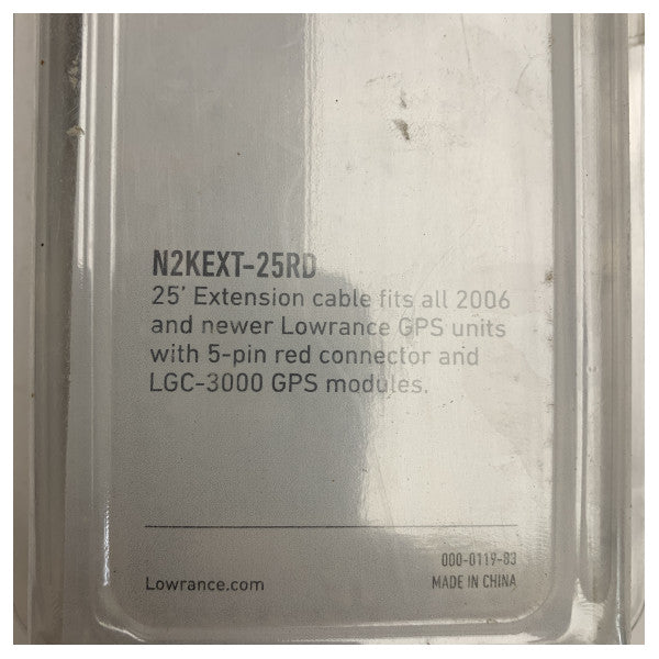 Lowrance 000-0119-83 7.5M NMEA2000 extension backbone cable