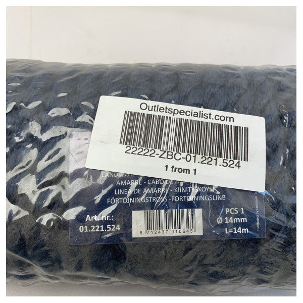 Швартовний трос Talamex 14 мм синій 14M - 01.221.524