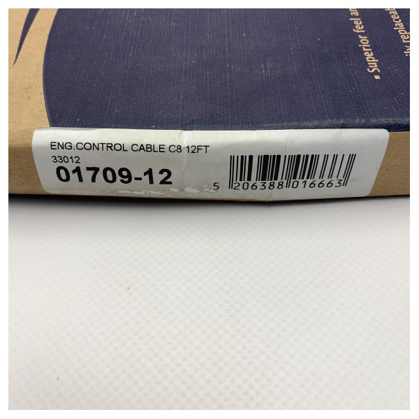 Maxflex C8 01709-12 高性能舶用ステアリングケーブル 耐紫外線 HDPE 12フィート