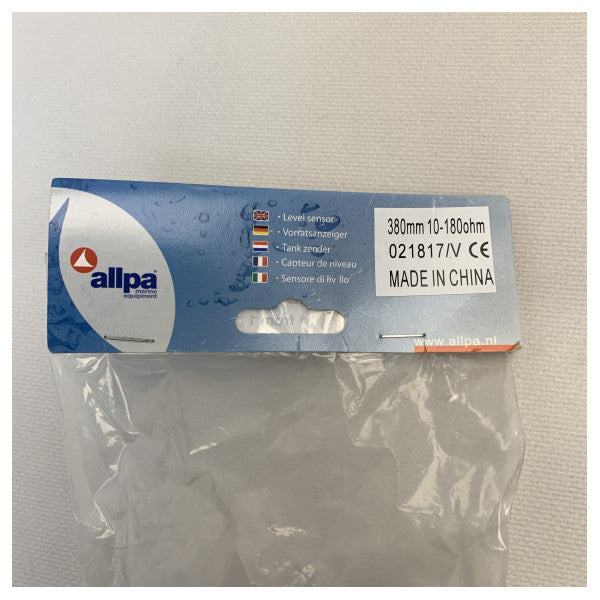 Czujnik poziomu wody i paliwa w zbiorniku Allpa 380 mm - 021817/V