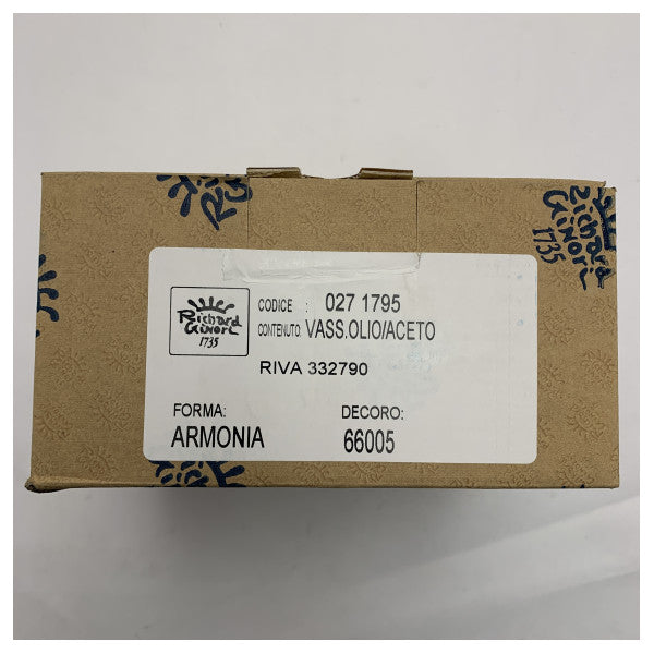 Riva | Richard Ginori 027 1795 DISH DOBBEL COMPARTMENT PEPPER OG SALT