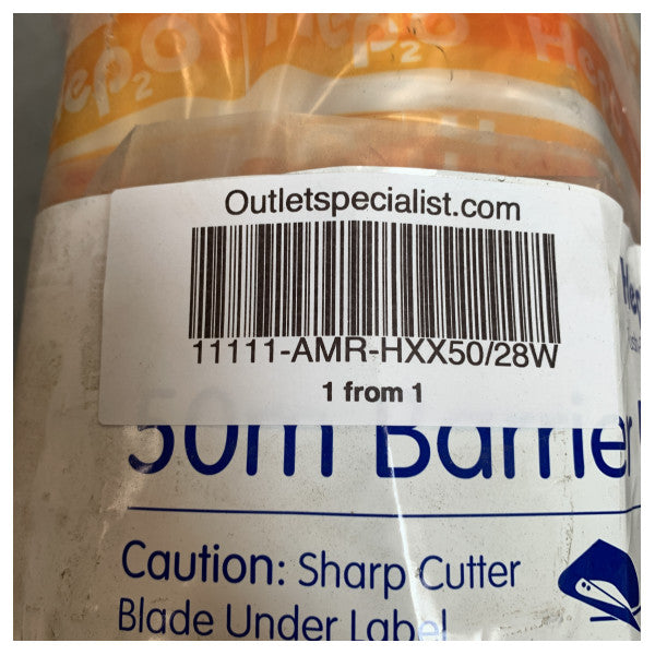 Hep2O 28 mm - 50M pikaliitäntäinen vesiletku valkoinen - HXX50/28W