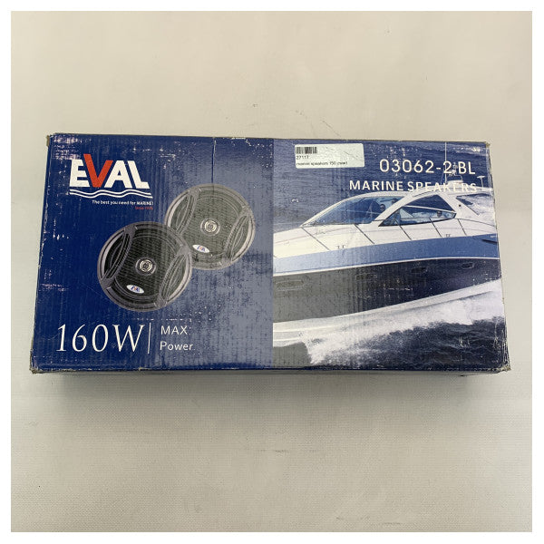 Eval 6,5-инчов комплект морски водоустойчиви високоговорители черен 160W - 03062-2BL