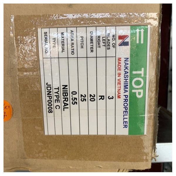 Nakashima Typ C 3-Blatt 20 x 25 RH Propeller 40 mm