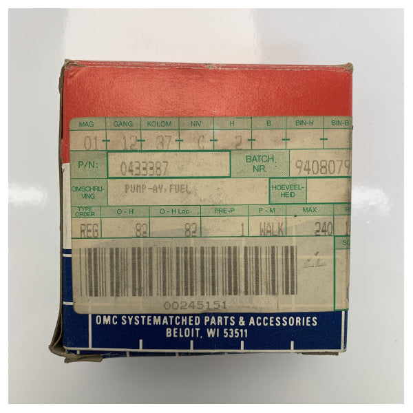 Pompa carburante Johnson Evinrude OMC 432451 0433387