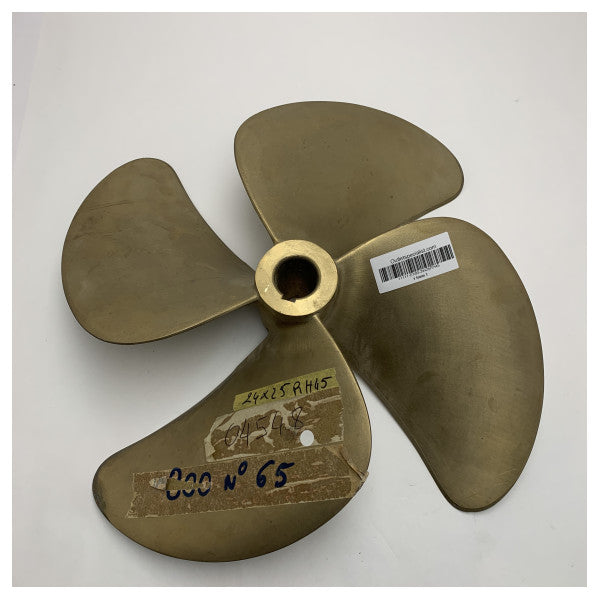 Eliche Radice 24 x 25 inch 4 blade propeller RH diameter shaft 45 mm