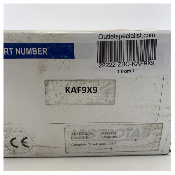 LectroTab Kaf9x9 Stainless Steel Electric Trim Tab Kit 12v