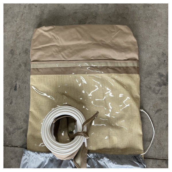 Sessa Marine HT C43 capote de fermeture de pont arrière toile beige avec kit d'installation - 048088D1