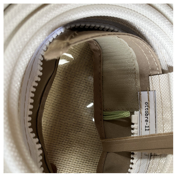 Sessa Marine HT C43 capote de fermeture de pont arrière toile beige avec kit d'installation - 048088D1