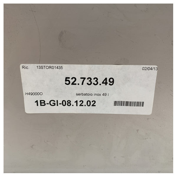 Oscculati en acier inoxydable réservoir de carburant 49L - 52.733.49