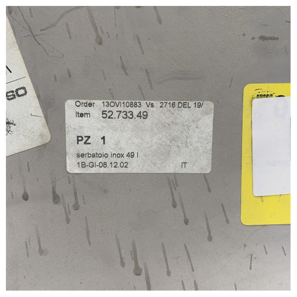 Oscculati en acier inoxydable réservoir de carburant 49L - 52.733.49