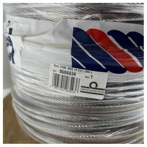 Wysokiej jakości lina morska ze stali nierdzewnej 6 mm - elastyczna i odporna na korozję lina o długości 100 m