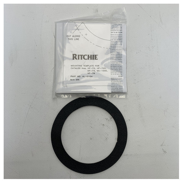 Ritchie HF-79W Flush Mount Compass White med lys 12/24V