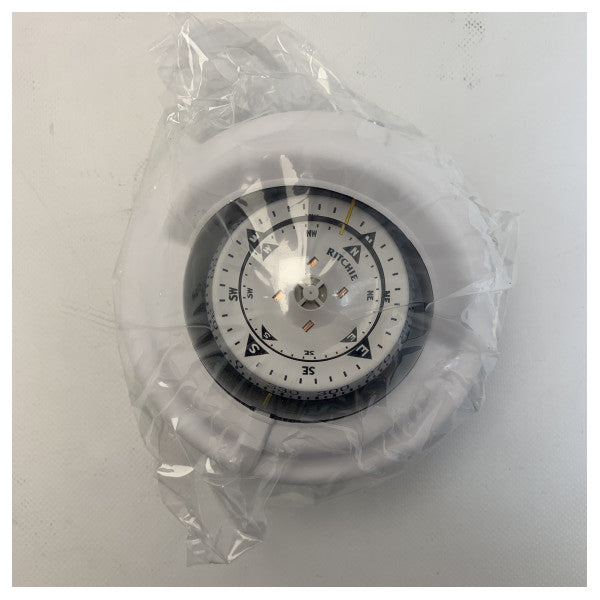 Ritchie HF-79W Flush Mount Compass White med lys 12/24V