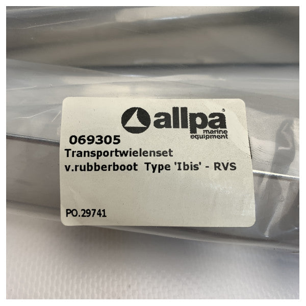 طقم عجلة نقل من الفولاذ المقاوم للصدأ من ألبا لقارب إيبيس المطاطي - 069305