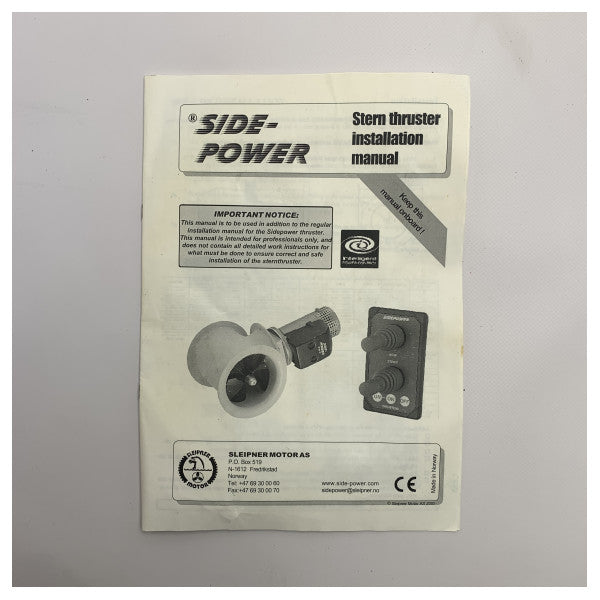 Side Power GRP 185 mm Stern Thrust Tunnel - 085272