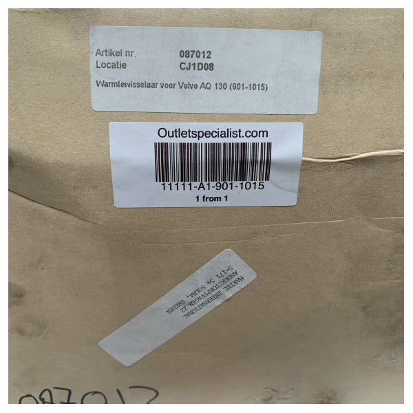 Martec-lämmönvaihdinsarja Volvo Penta AQ95-130 - 901-1015:een.