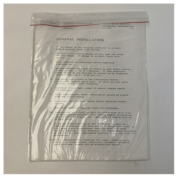 Scambiatore di calore per acqua di mare Martec per motori a benzina OMC King Cobra - 901-1414