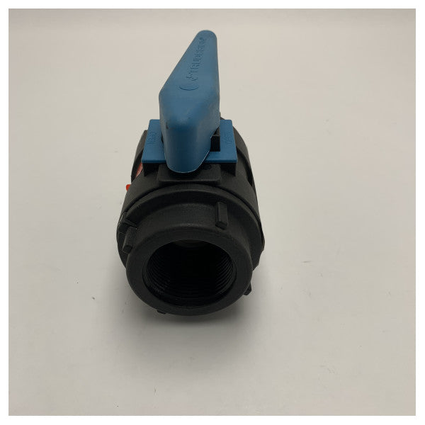 Trudesign 1-1/4-BSP 1 1/4 inç siyah plastik küresel vana