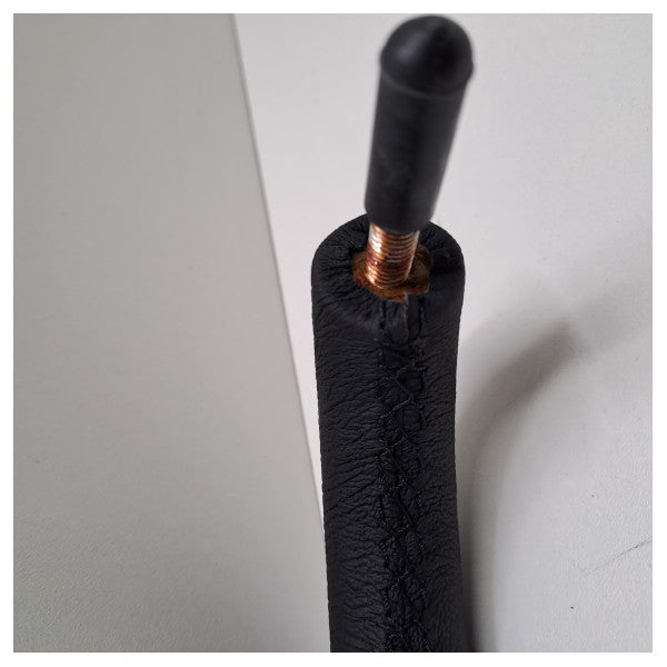 Garde-corps en acier inoxydable recouvert de cuir 30 cm