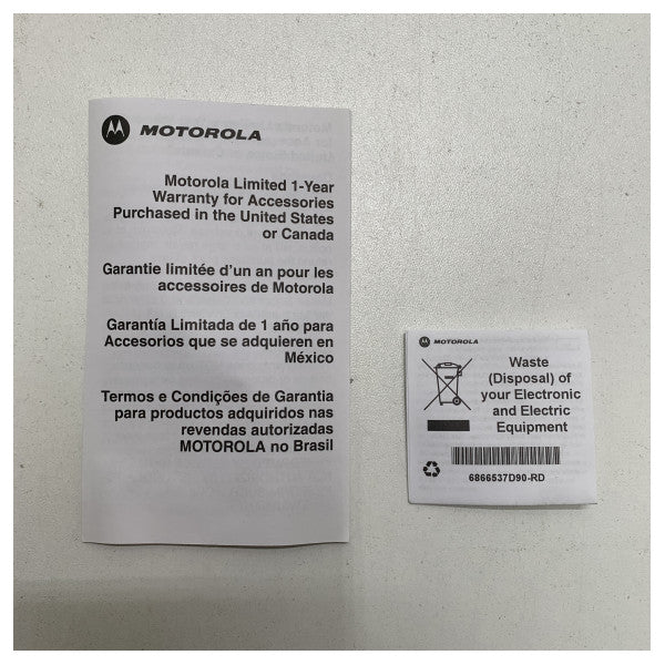 Microfone de mão Motorola HKLN4606 preto
