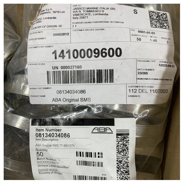 ABA HoseClamp Stainless Steel D77-95 mm - ABA1295W5