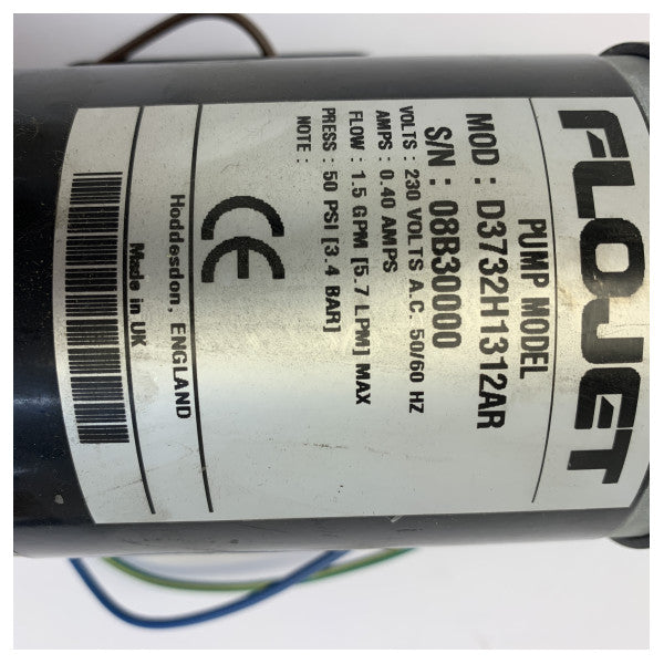 Flojet selvprimende pumpe Duplex II 5.3L/m - 50 psi - 230V - D3732H1312AR