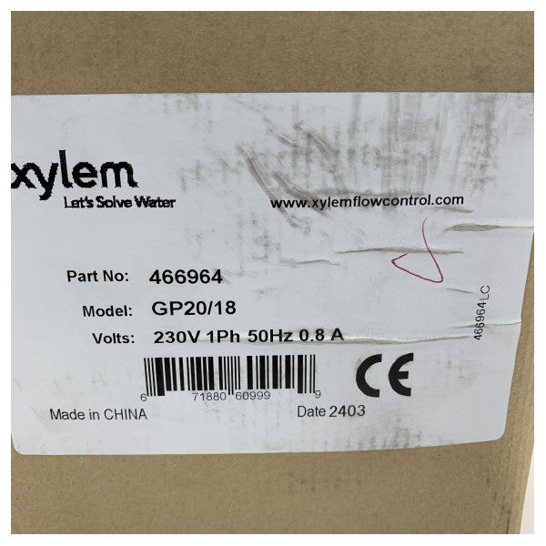 Flojet GP20/18 Çok Aşamalı Santrifüj Pompa 18L/dak - 230V - 466964