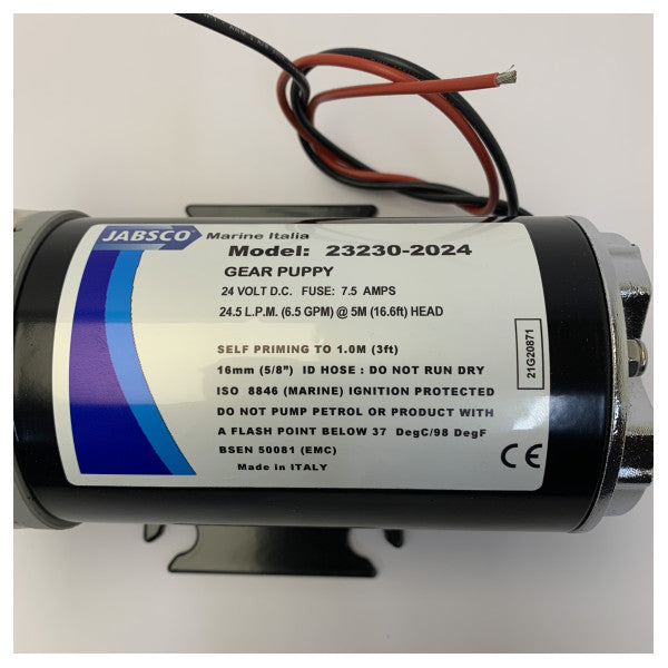 Jabsco Gear Puppy 24V Oil Change / Diesel Transfer Pump 26L/min - 23230-2024