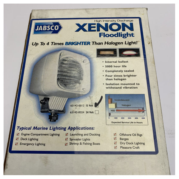 Jabsco Faro Xenon 12V 15 Amp Marine Flomlys - 63142-0012