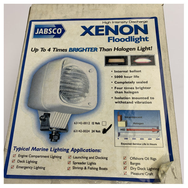 Jabsco Faro Xenon 24V Floodlight Marittimu - 63142-0024