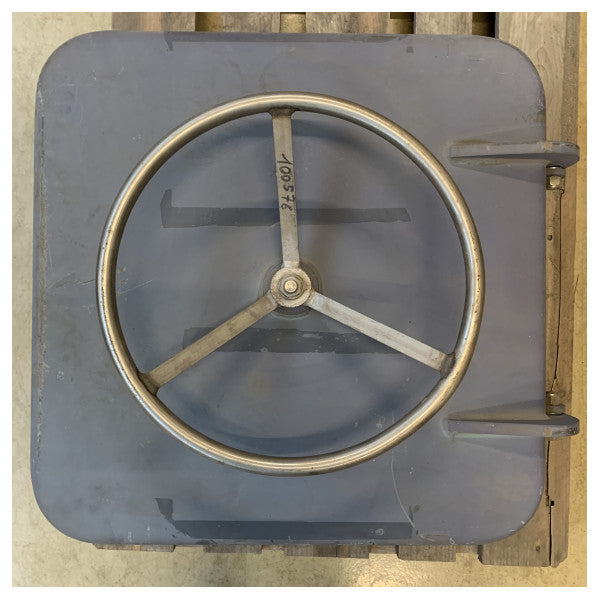 Надміцна сталева кришка морського люка 600x600 мм з атмосферостійким ущільнювачем і легким ручним механізмом