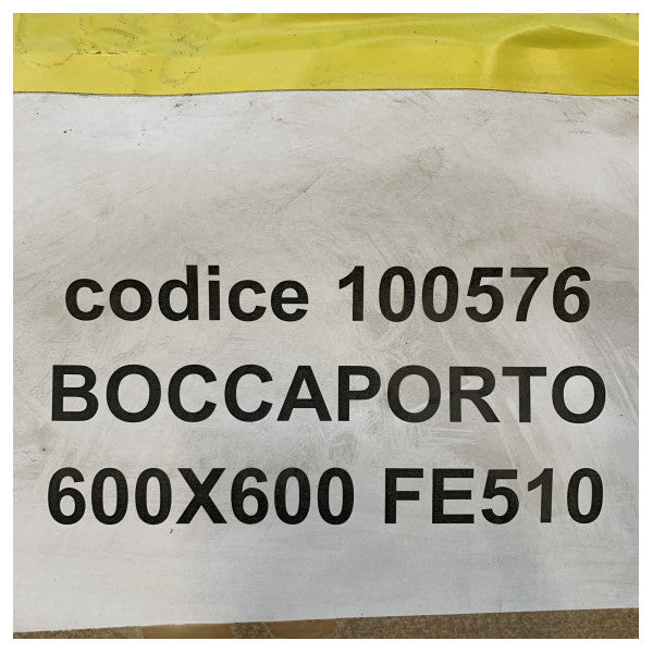 Tampa de escotilha marítima em aço de 600x600mm para serviço pesado com vedação à prova de intempéries e mecanismo de volante fácil
