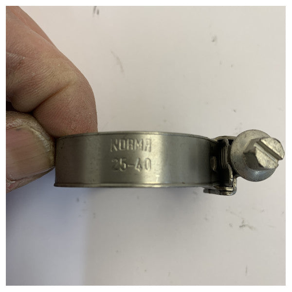 Norma Torro Schlauchschelle W4 Edelstahl - 25-40 mm (13 mm Bandbreite) - Marinequalität