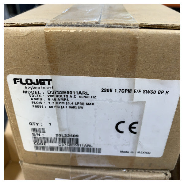 Flojet MPU 230V E/E 2C SW60 6.1LPM marinvattenpump - D3732E5011ARL