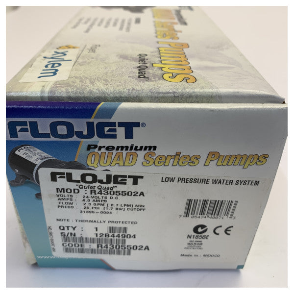 Flojet 24V Makeavesipumppu 8.7 LPM - 25 Psi - Autoklaavi - R4305502A