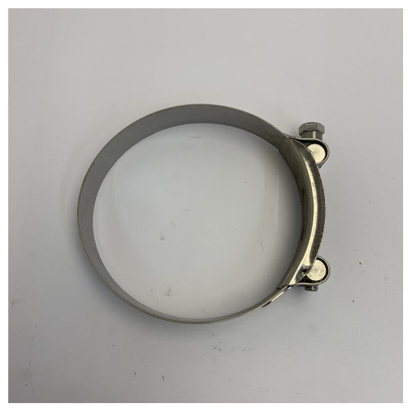 Norma Heavy Duty rustfri stål slangeklemme W4 113-121 mm - Inox bolt-klemme til maritim brug