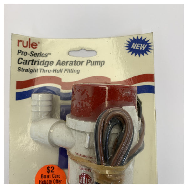 Rule 360 ??GPH dykpumpe 12V - 90 graders udløb - marin lænsepumpe