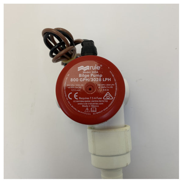 مضخة قاعية Rule 800 GPH/3024LPM 12 فولت - موديل 20DA - مضخة غاطسة للقارب