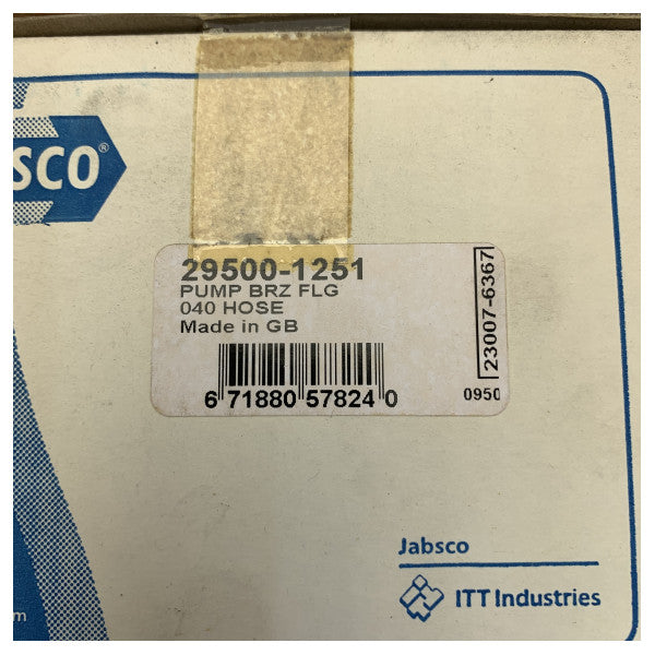 Jabsco 29500-1251 Bronze Coolant Pump for Iveco 8109297