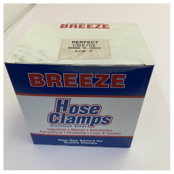 مشبك خرطوم PERFECT W4 من الفولاذ المقاوم للصدأ 316 - 78-102 مم - جودة بحرية