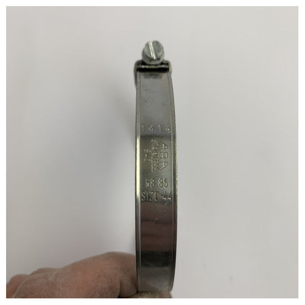 ABA Hortum Kelepçesi Paslanmaz Çelik - 68-85 mm - Inox Sonsuz Dişli Kelepçe