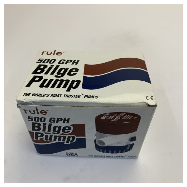 مضخة بيلج Rule 500 GPH 24V - الطراز 26D - مضخة بيلج بحرية