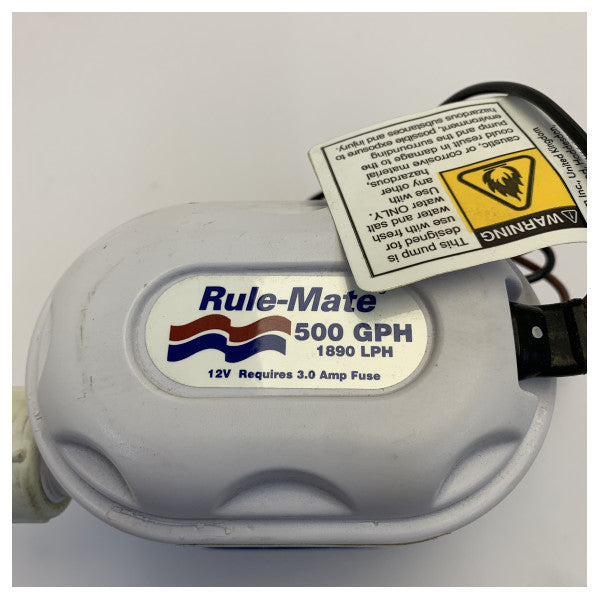 Rule Mate 500 RM500AM Automatic Bilge Pump 12V - 500 GPH