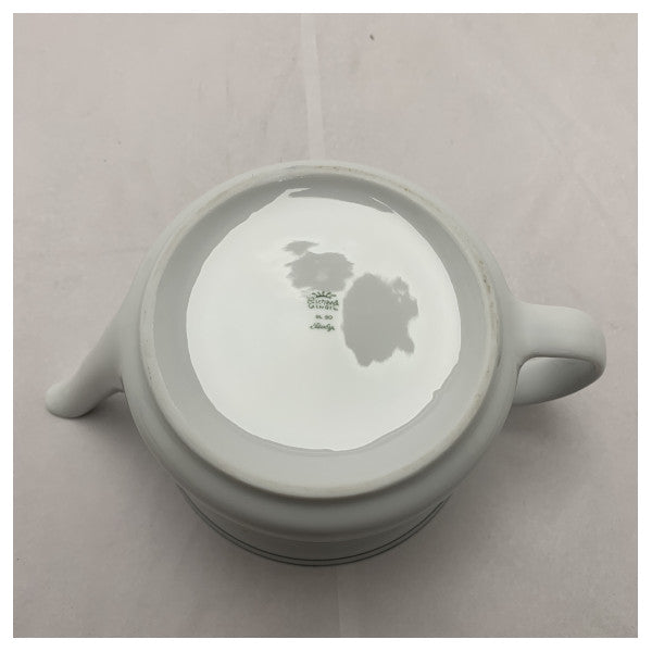 Riva Yüksek Kaliteli Richard Ginori Porselen Çaydanlık 1.25L - Deniz Kullanımı için Zarif Beyaz Armonia Tasarımı