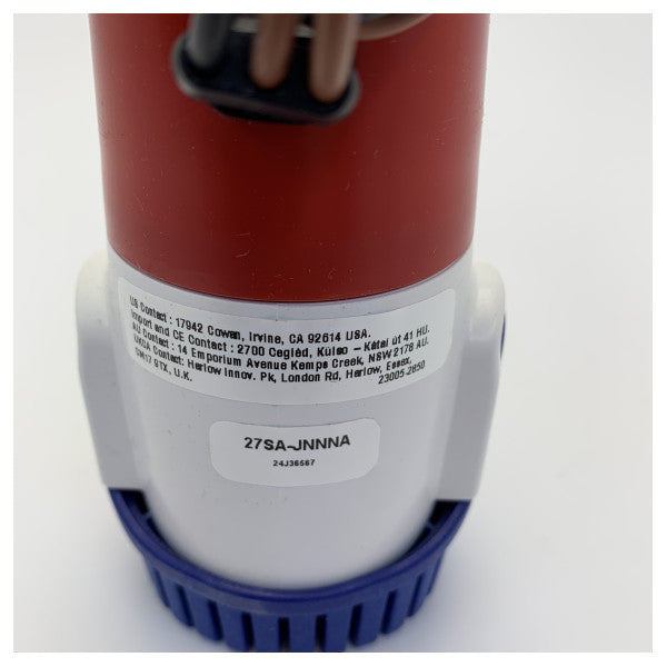 مضخة مياه أوتوماتيكية Rule 1100 GPH 12V - 27SA-JNNNA مضخة خرطوم