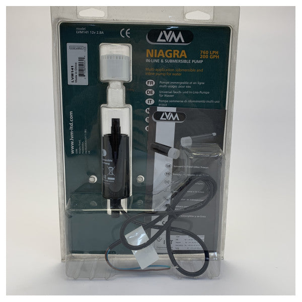 Bomba de Porão e Inline Niagara LVM141 12V - Diesel e Líquido