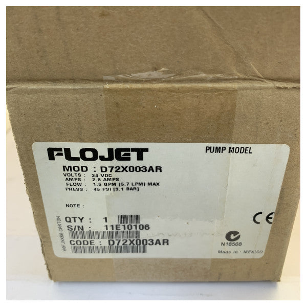 Flojet 24V Marine Water Pump CAT 266-4529 NSW BP45 Diaphragm Pump
