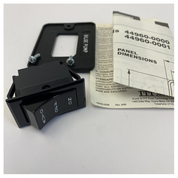 Jabsco 44960-0001 Marittimu 3-Way Switch - Elettriku - 12V
