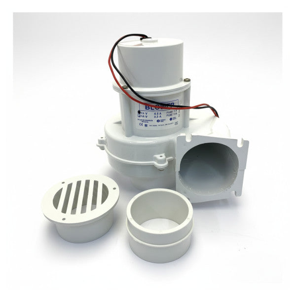 Ocean Technologies Marine Air Extractor 12V - Kit de ventilation avec tuyau et grille